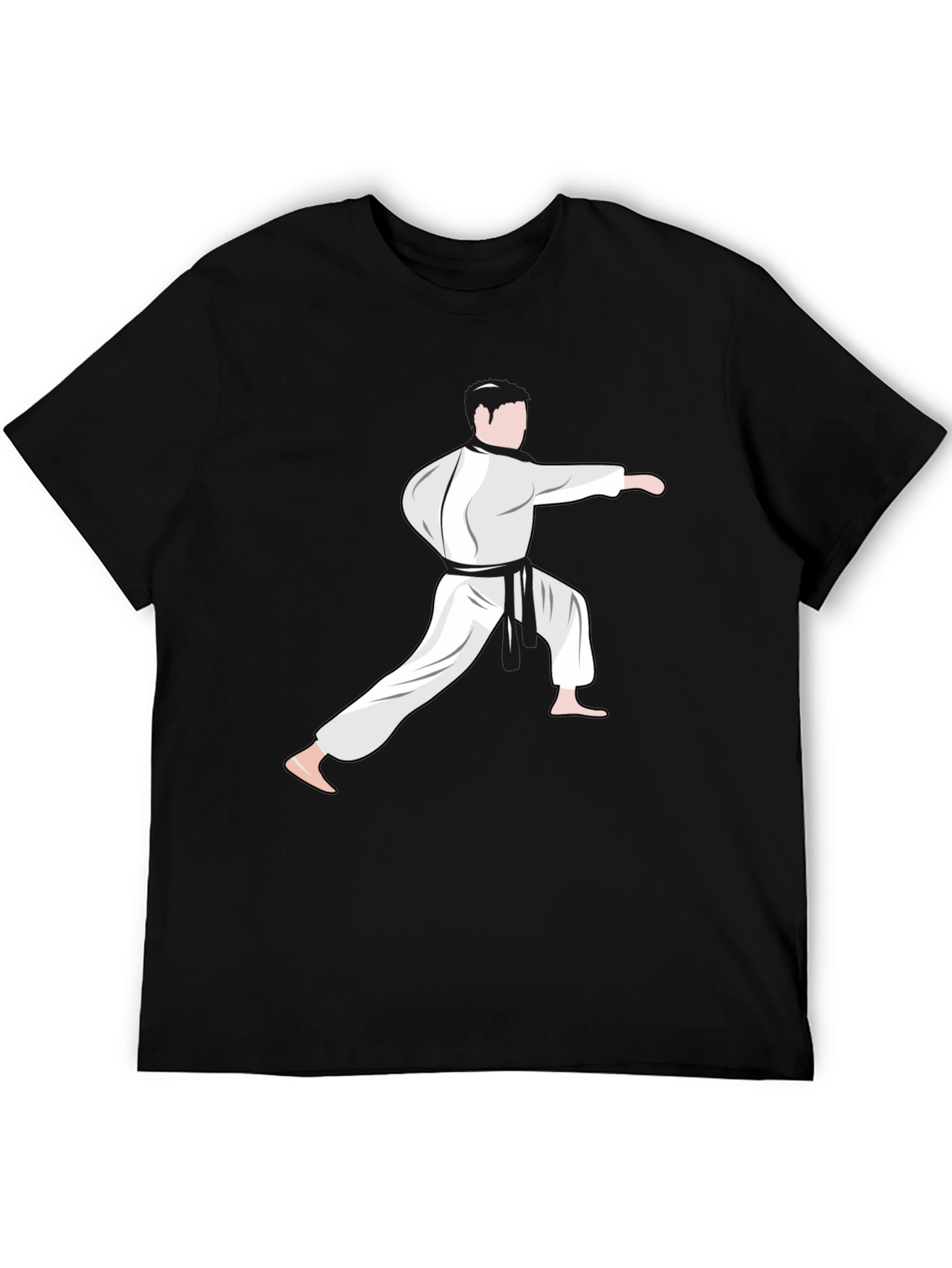 Karate Stance Graphic Tee - Black Martial Arts Shirt