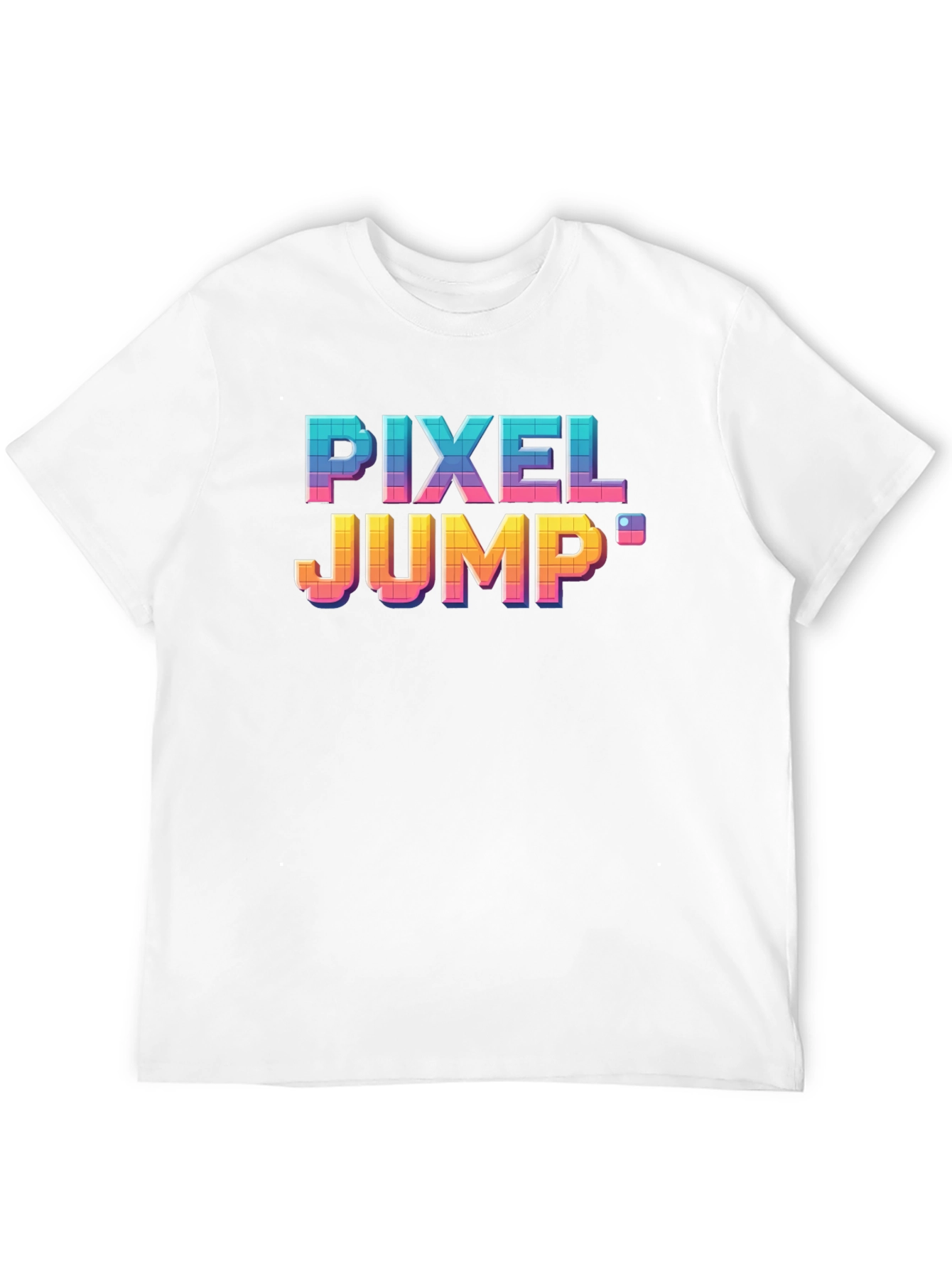 Pixel Jump Retro Gaming T-Shirt - Black