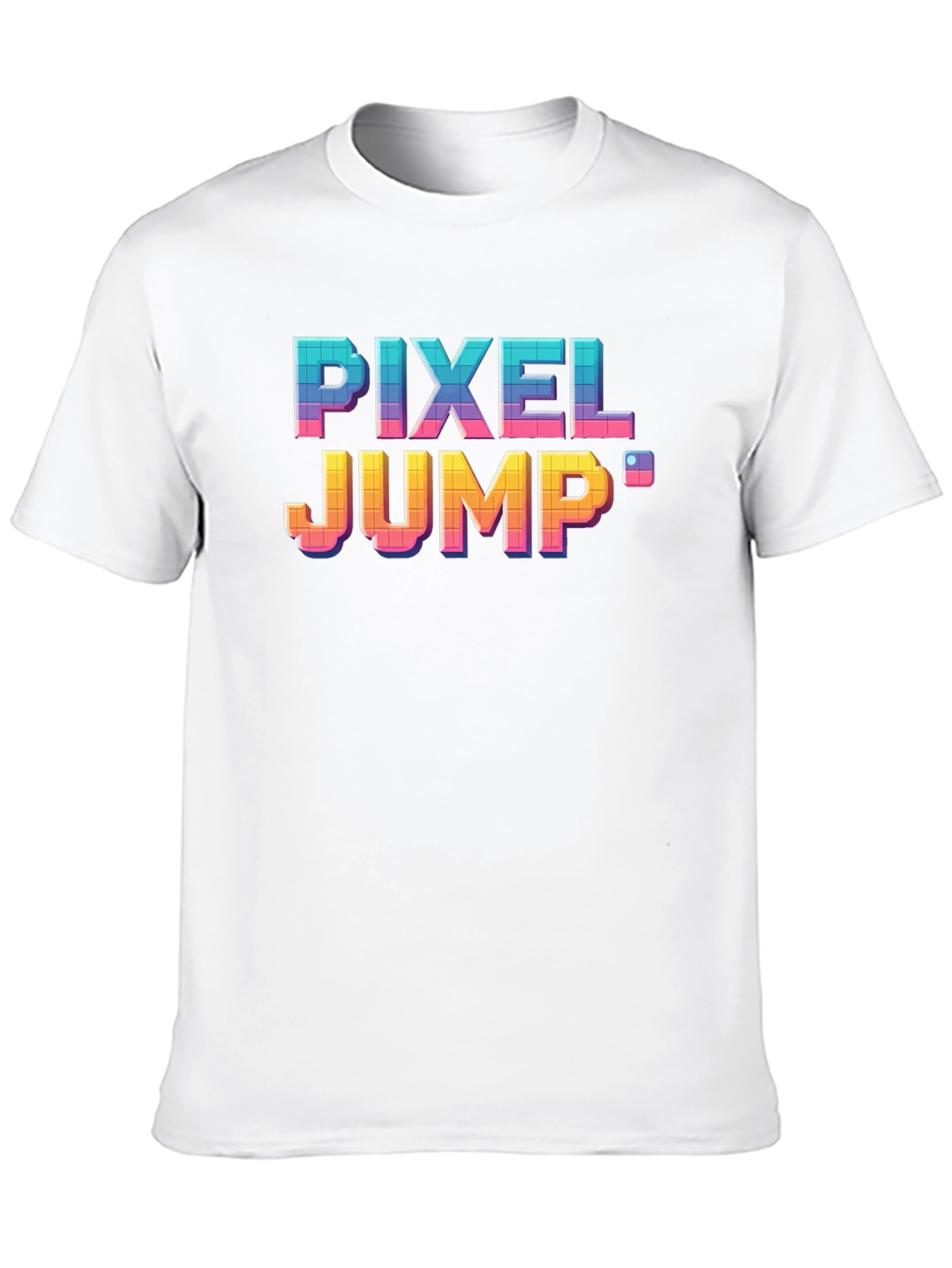 Pixel Jump Retro Gaming T-Shirt - Black