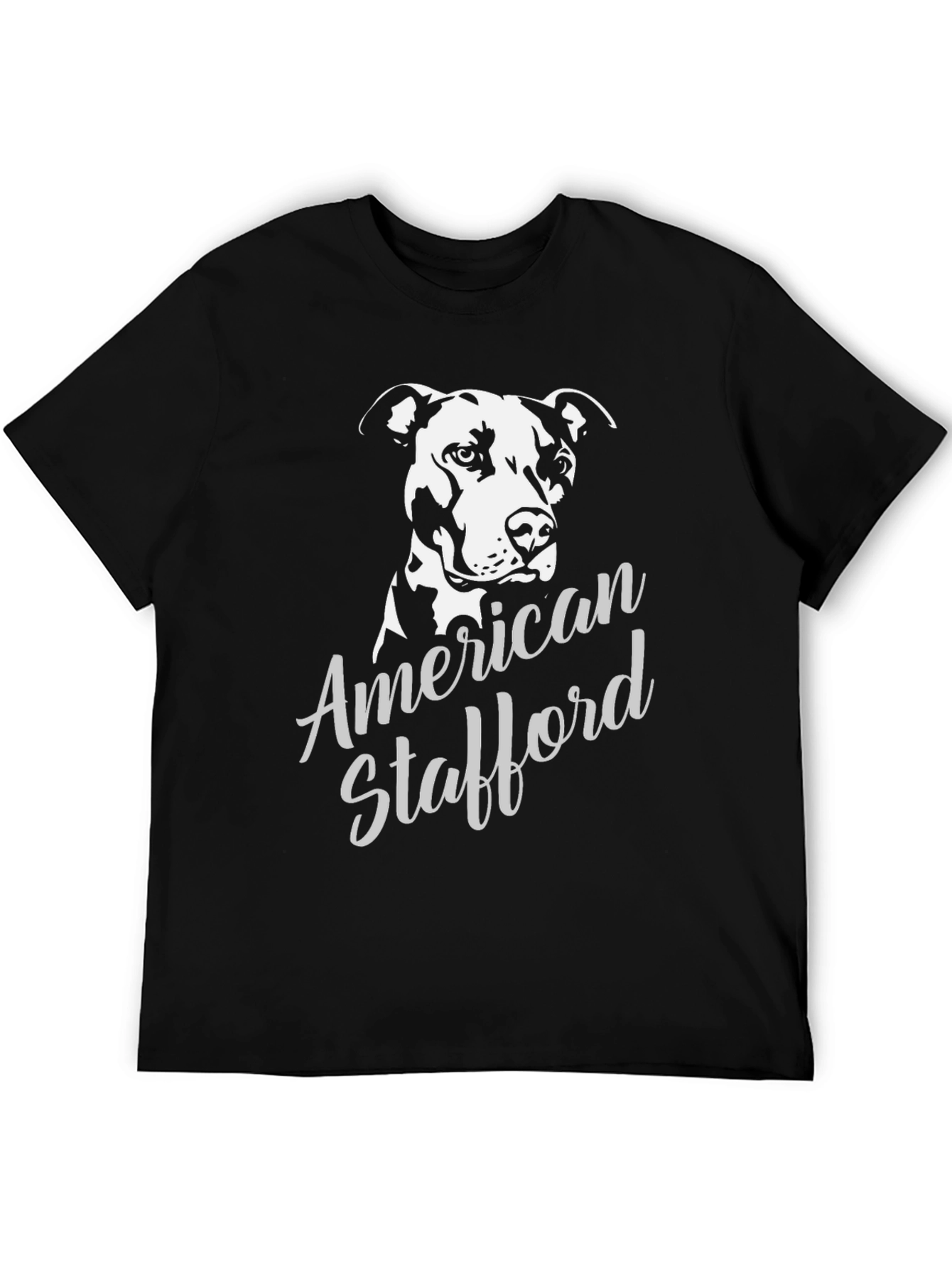 American Stafford Dog Graphic T-Shirt