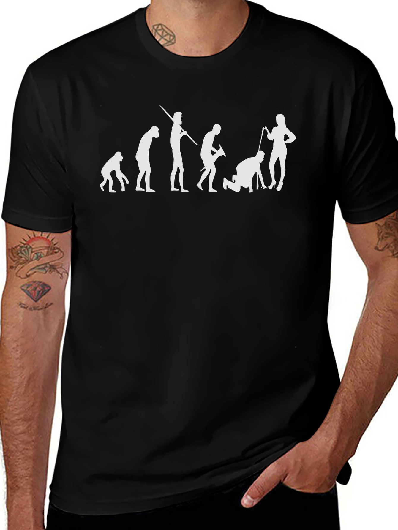 Evolution of Man T-Shirt - Funny Graphic Tee
