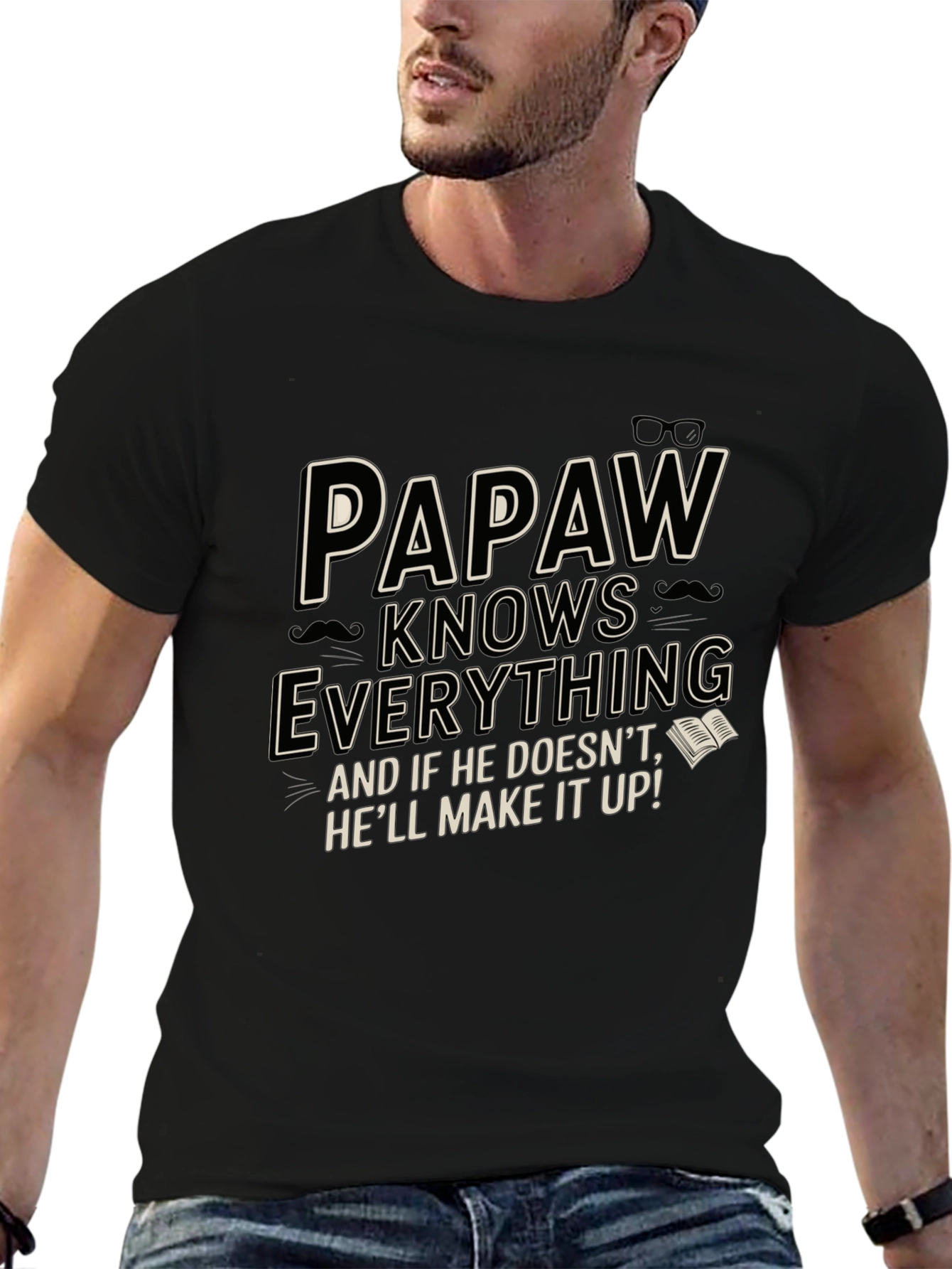 Papaw Knows Everything Graphic Tee