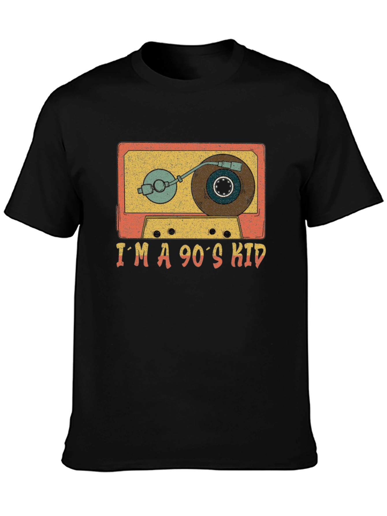 Retro 90s Kid Cassette Player Graphic Tee