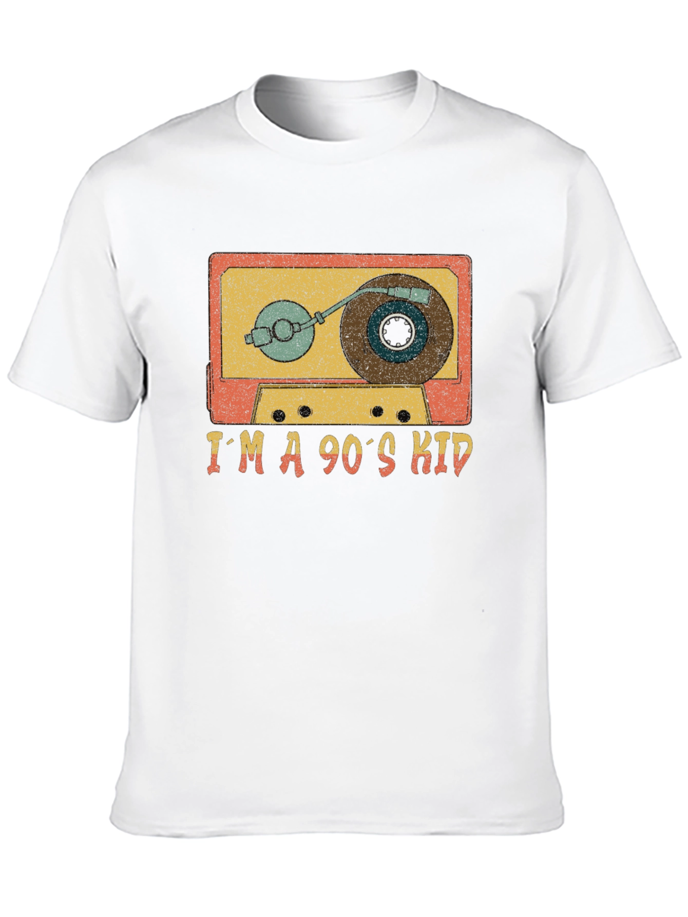 Retro 90s Kid Cassette Player Graphic Tee