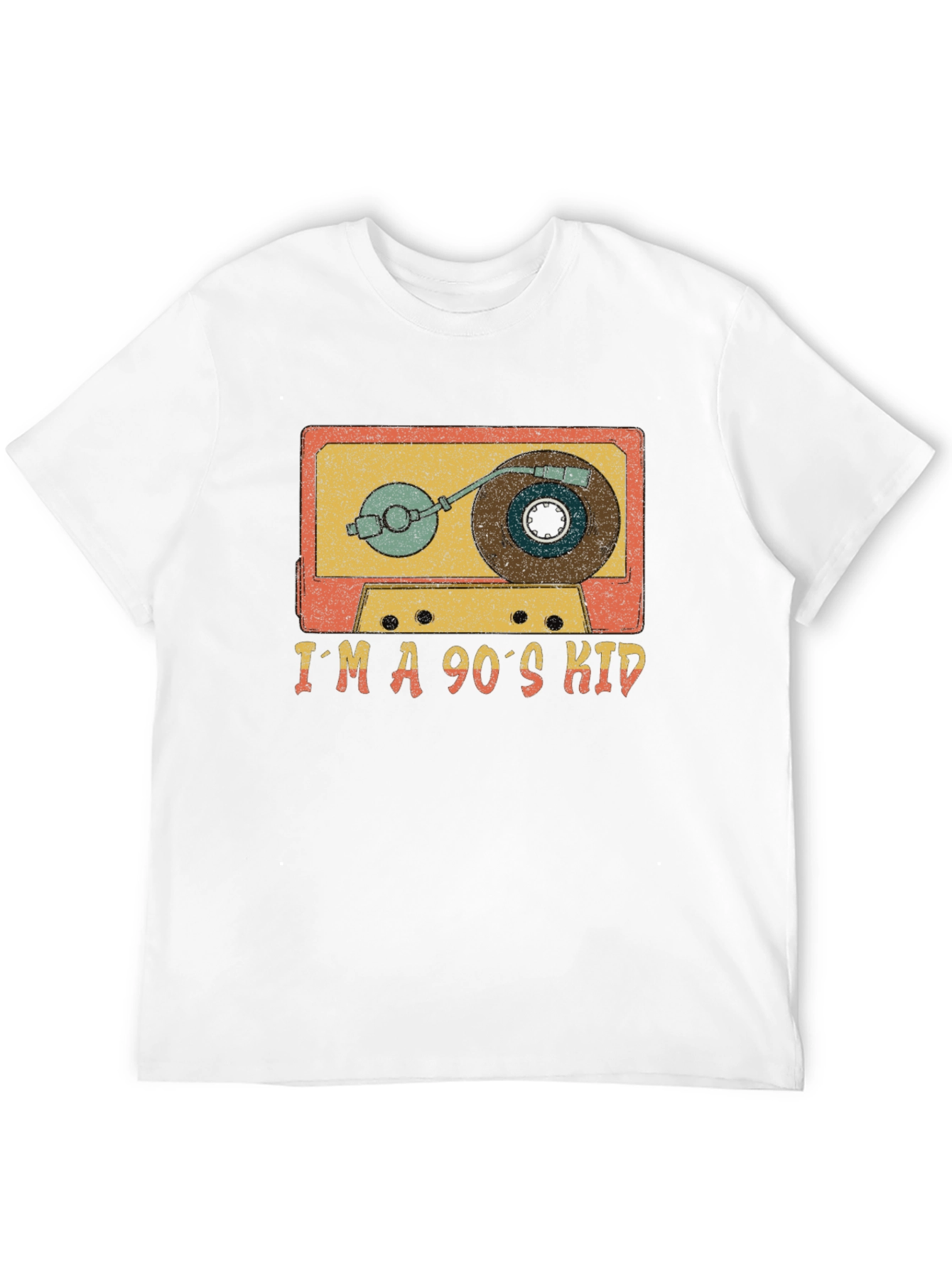 Retro 90s Kid Cassette Player Graphic Tee