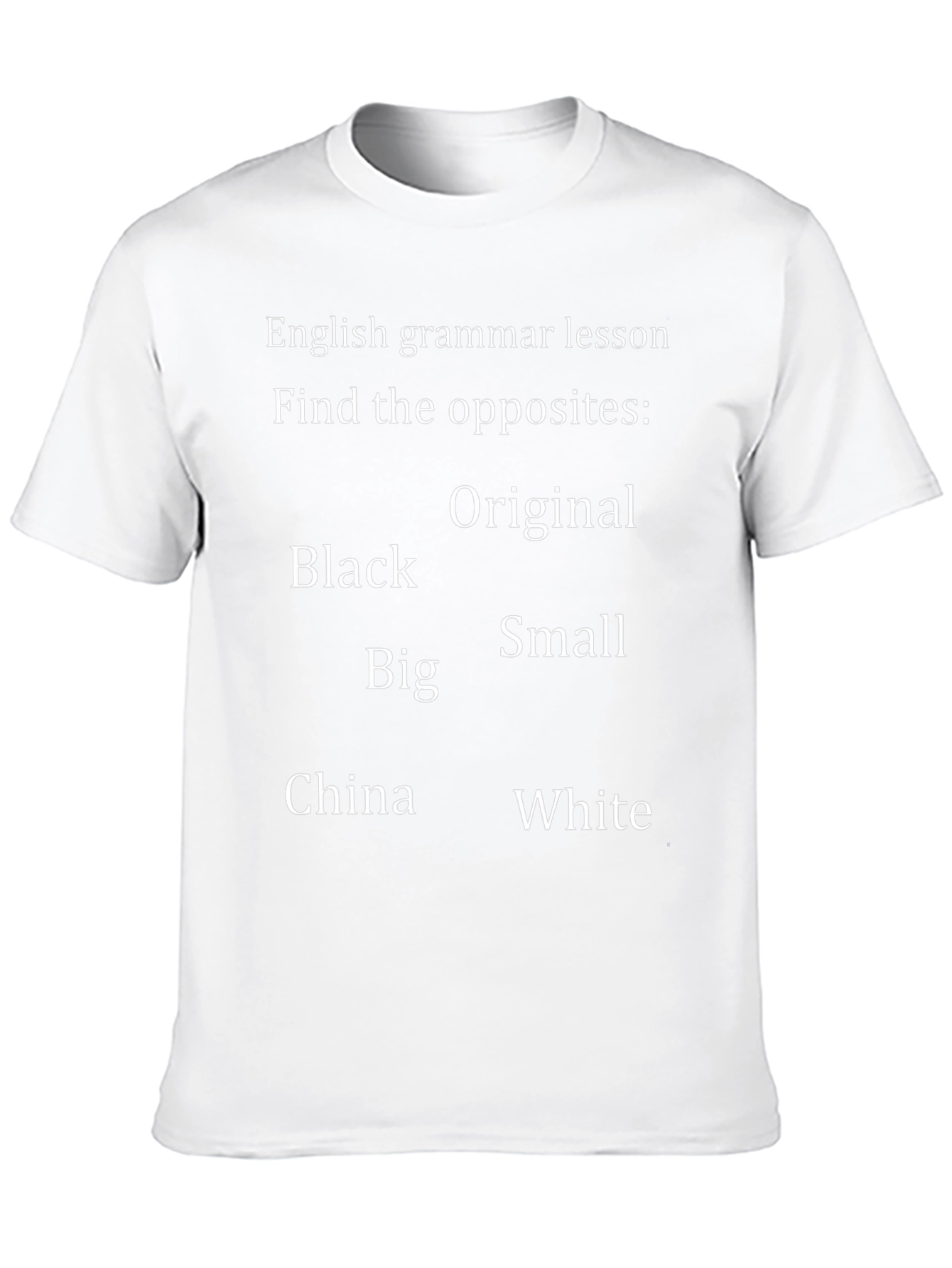 English Grammar Opposites T-Shirt