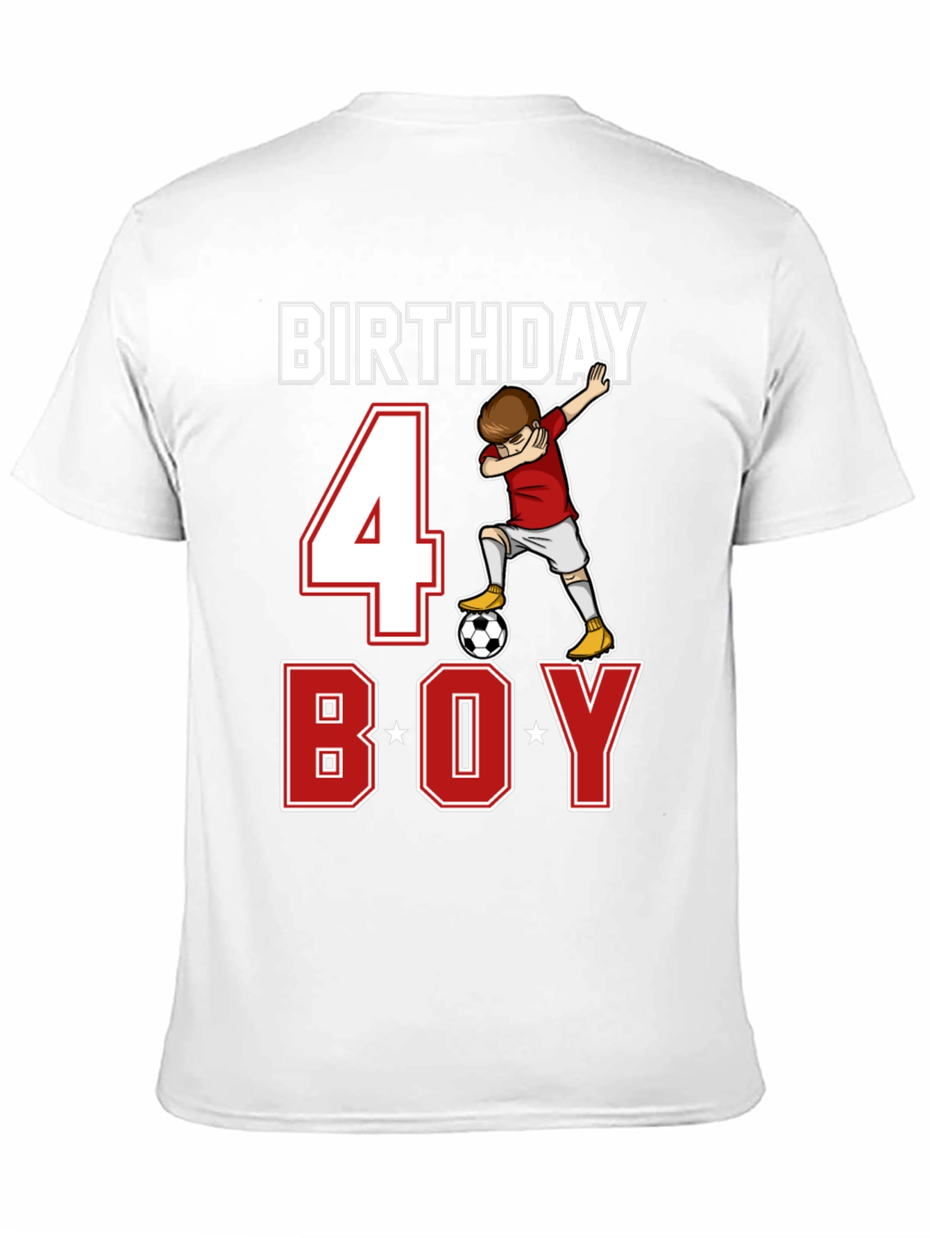 Birthday Boy 4 Soccer T-Shirt