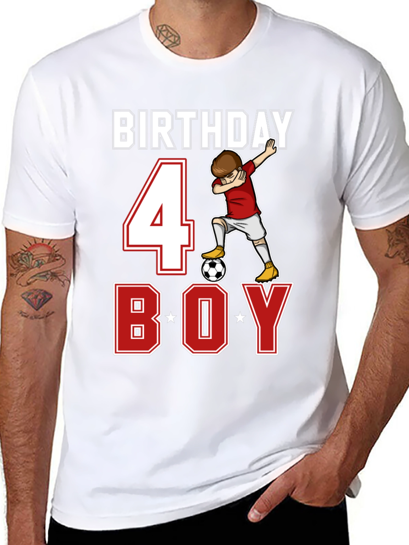 Birthday Boy 4 Soccer T-Shirt