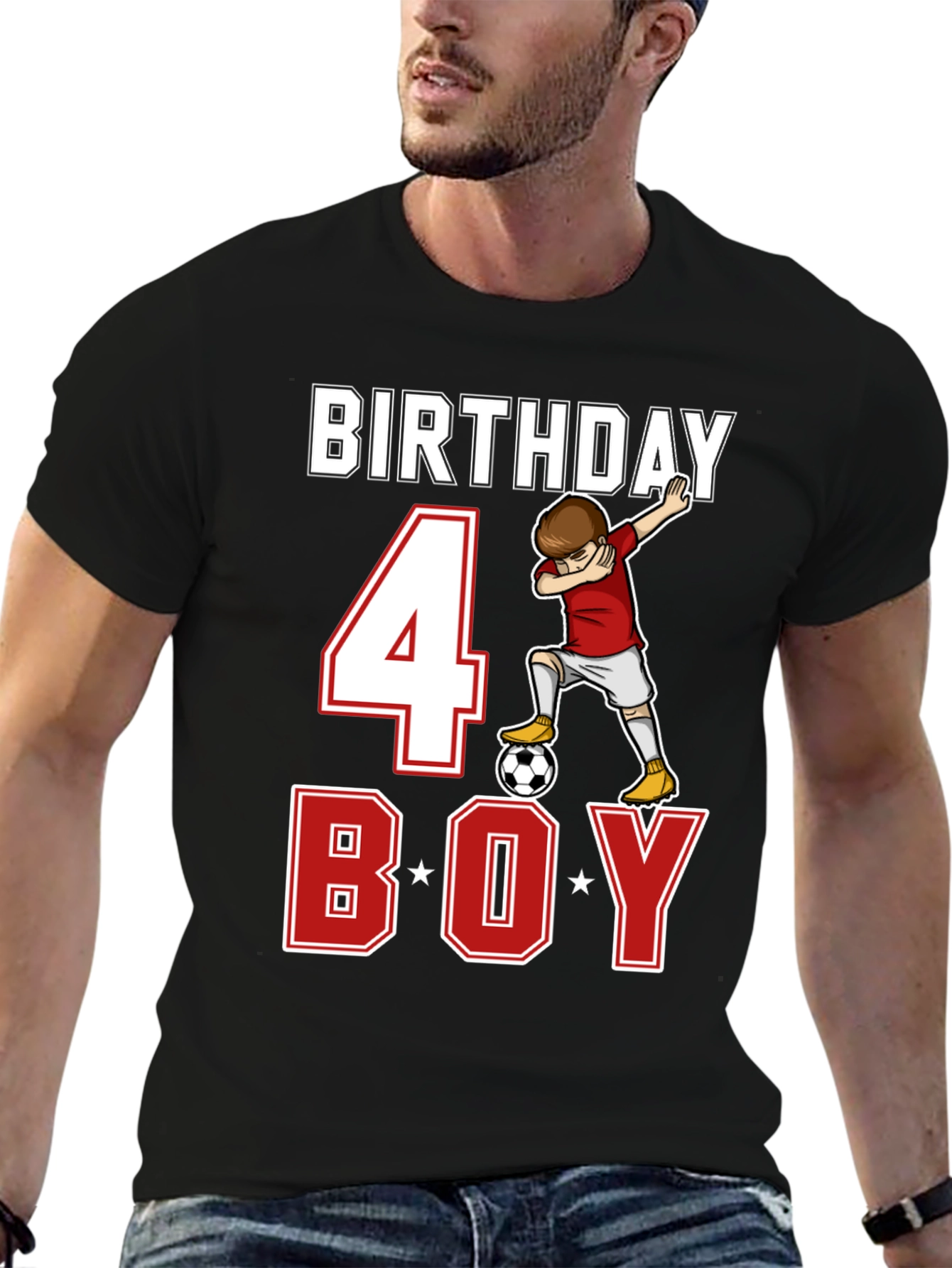 Birthday Boy 4 Soccer T-Shirt