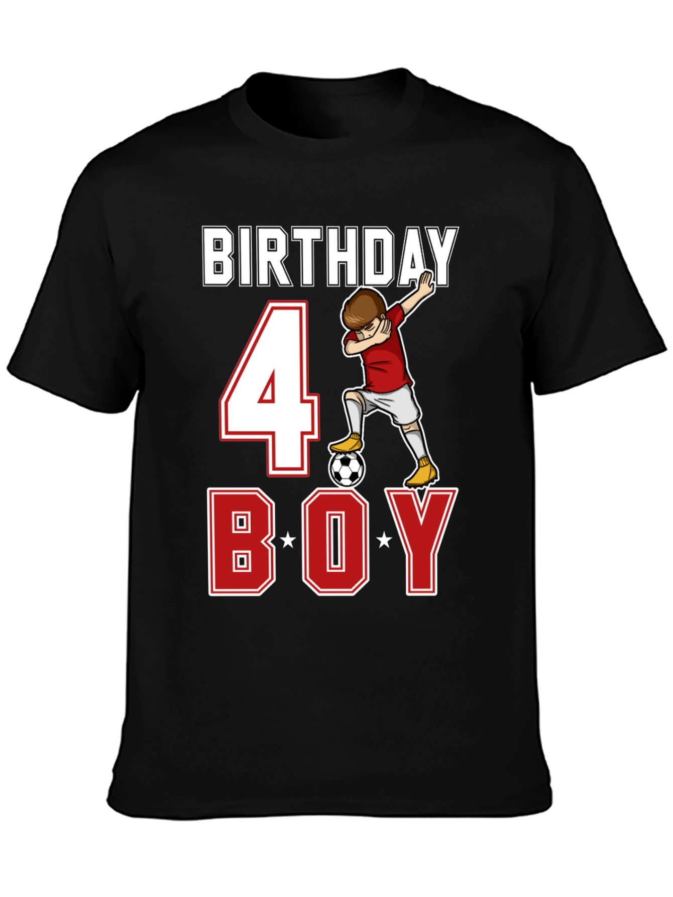 Birthday Boy 4 Soccer T-Shirt