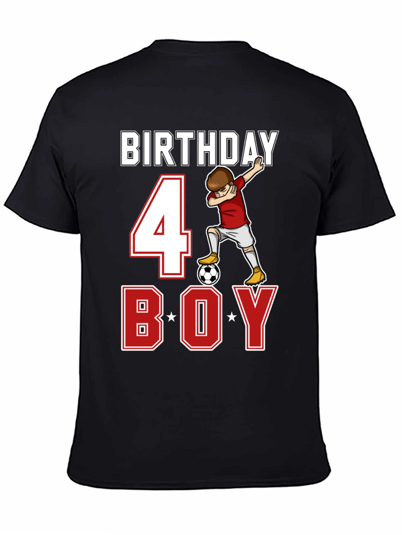 Birthday Boy 4 Soccer T-Shirt