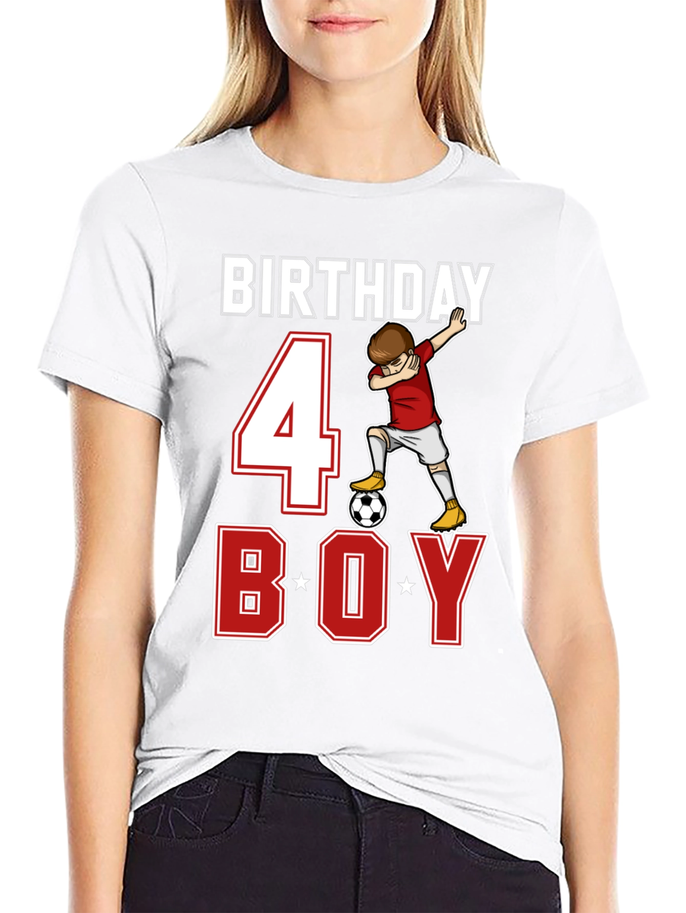 Birthday Boy 4 Soccer T-Shirt