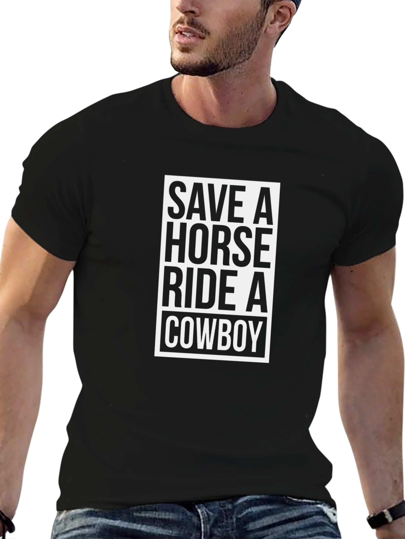 Save a Horse Ride a Cowboy Graphic Tee