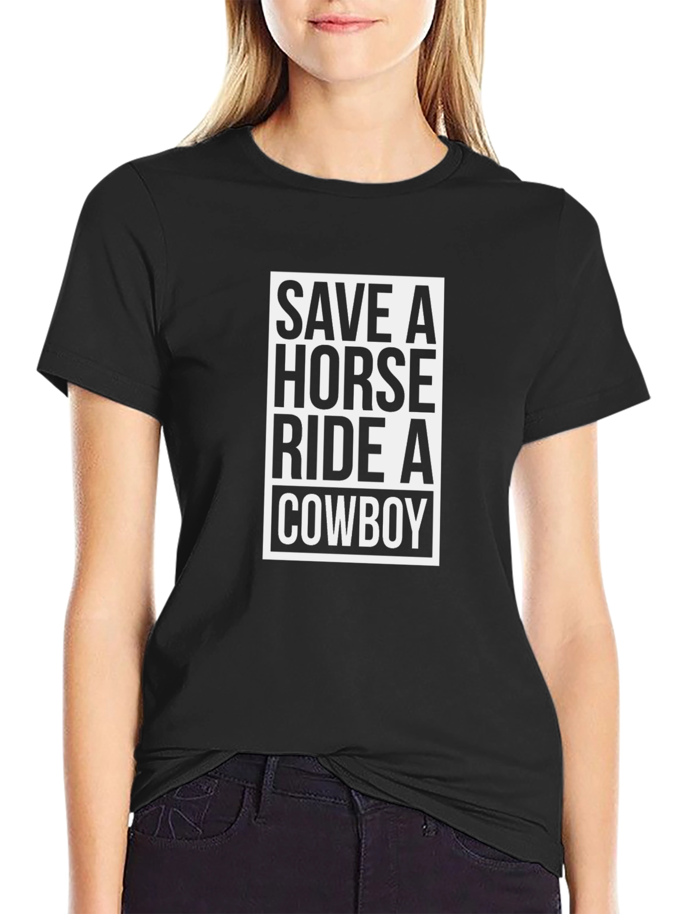 Save a Horse Ride a Cowboy Graphic Tee
