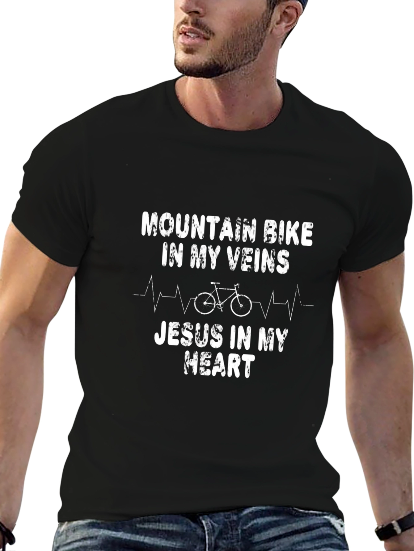 Mountain Bike & Jesus T-Shirt