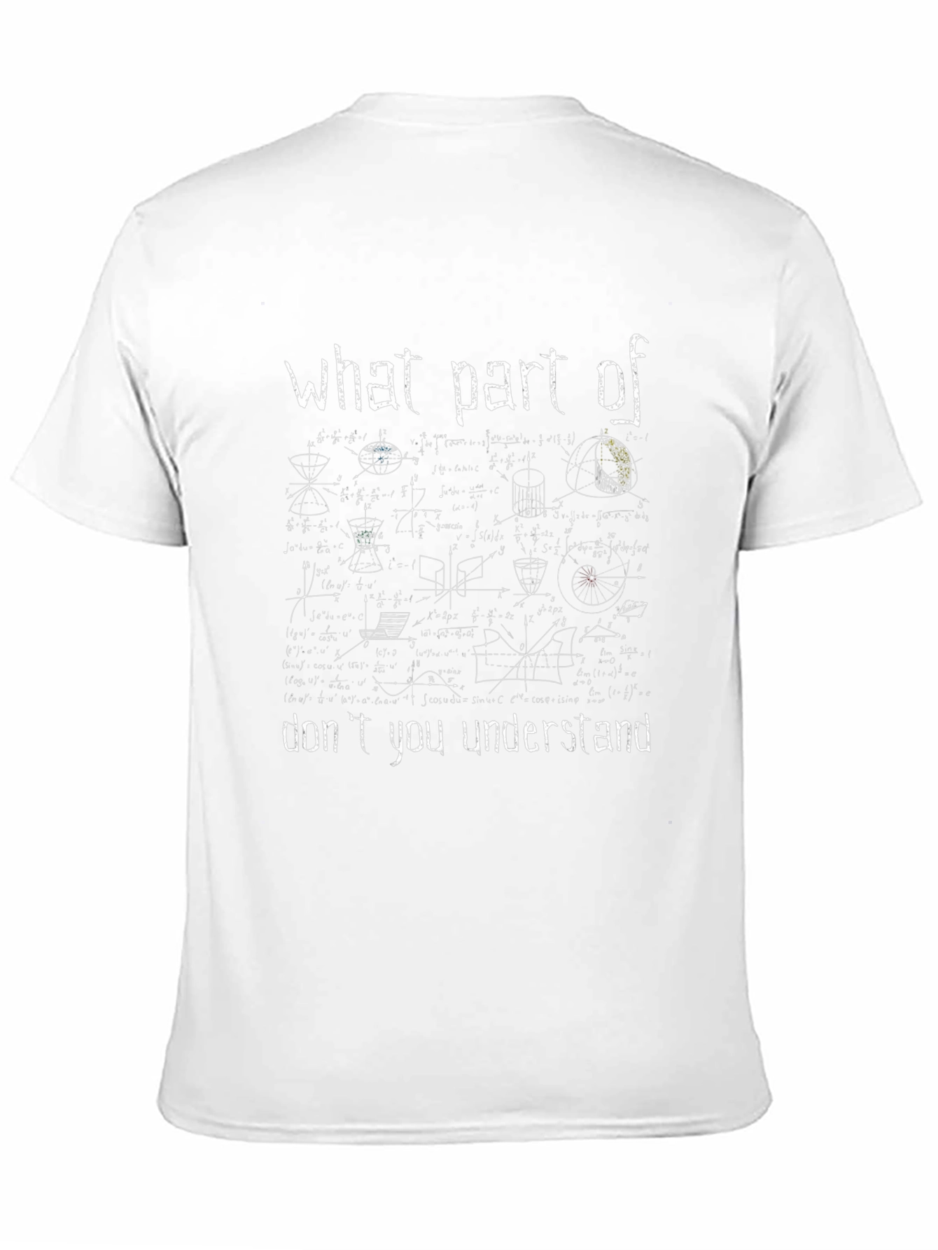 Math Equation T-Shirt: What Part Dont You Understand?