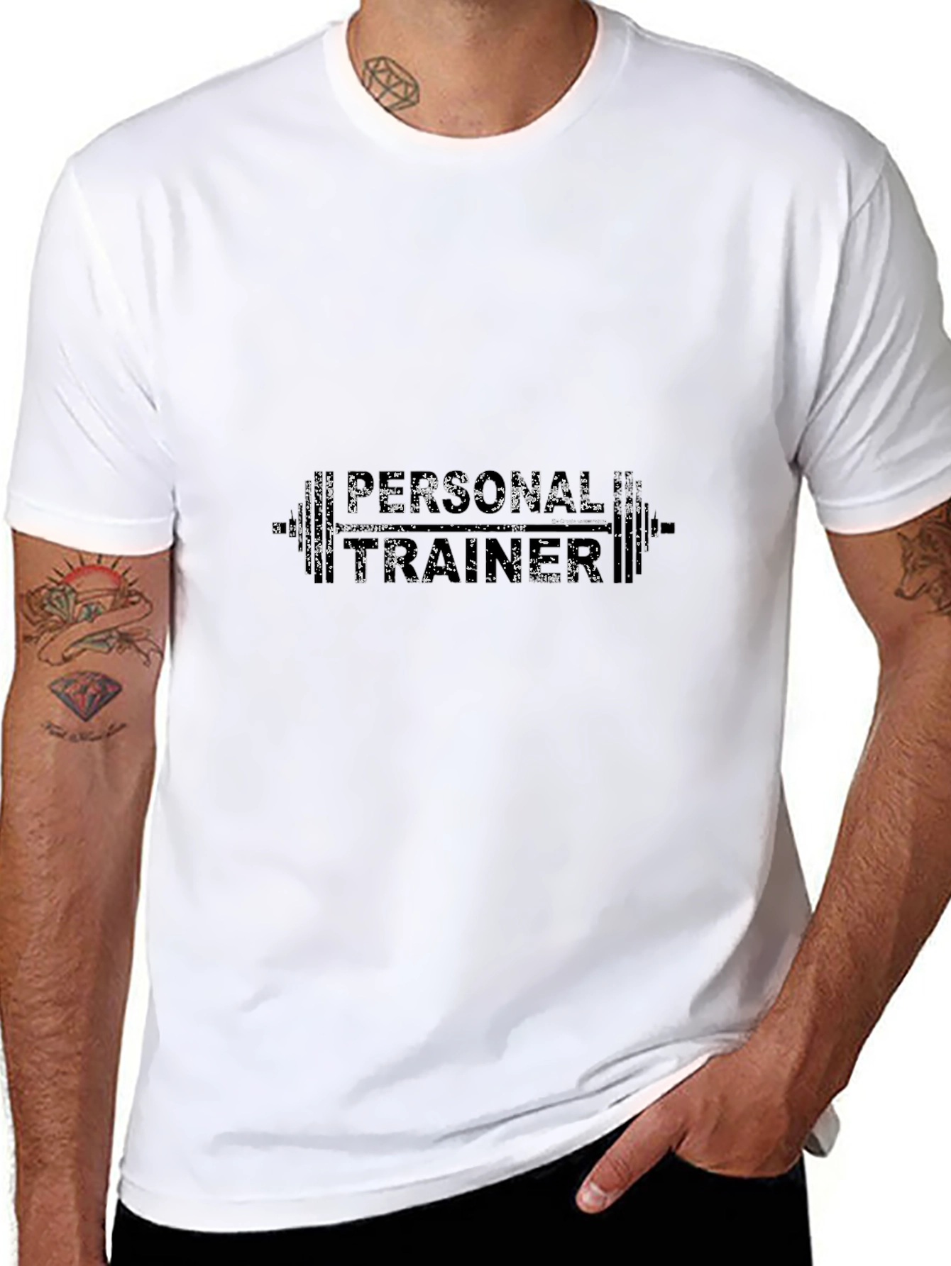 Personal Trainer Black T-Shirt - Fitness Gym Apparel