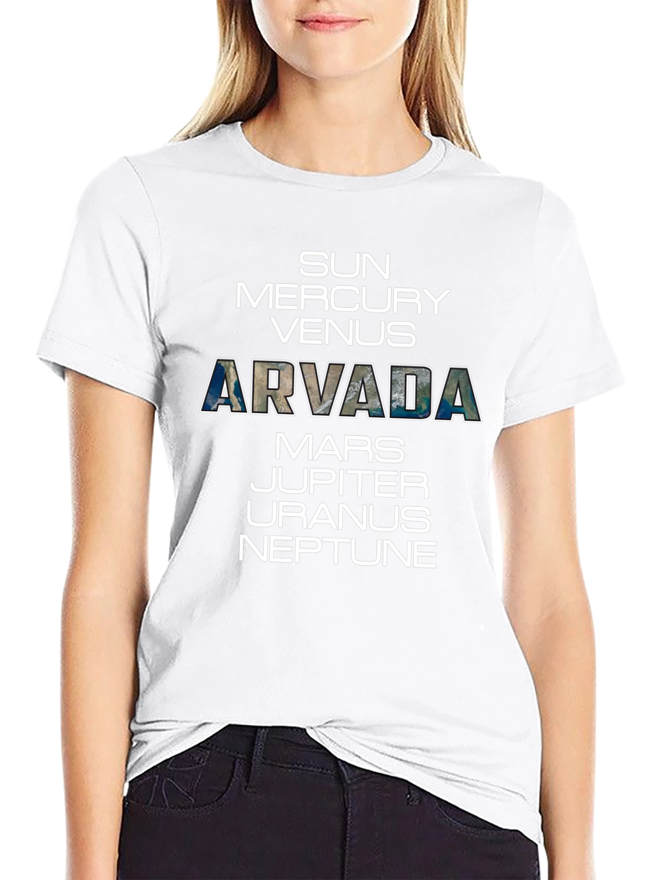 Arvada Planets T-Shirt - Space Science Tee