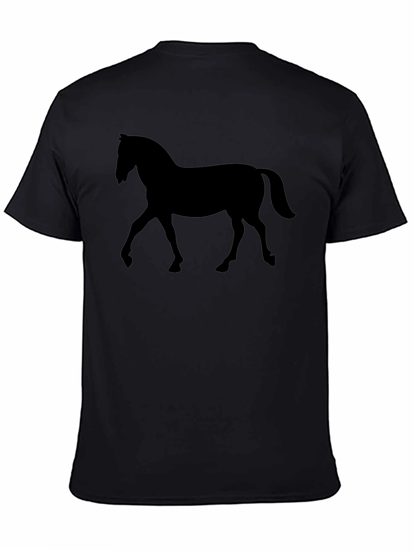 Black Horse Silhouette Graphic Tee