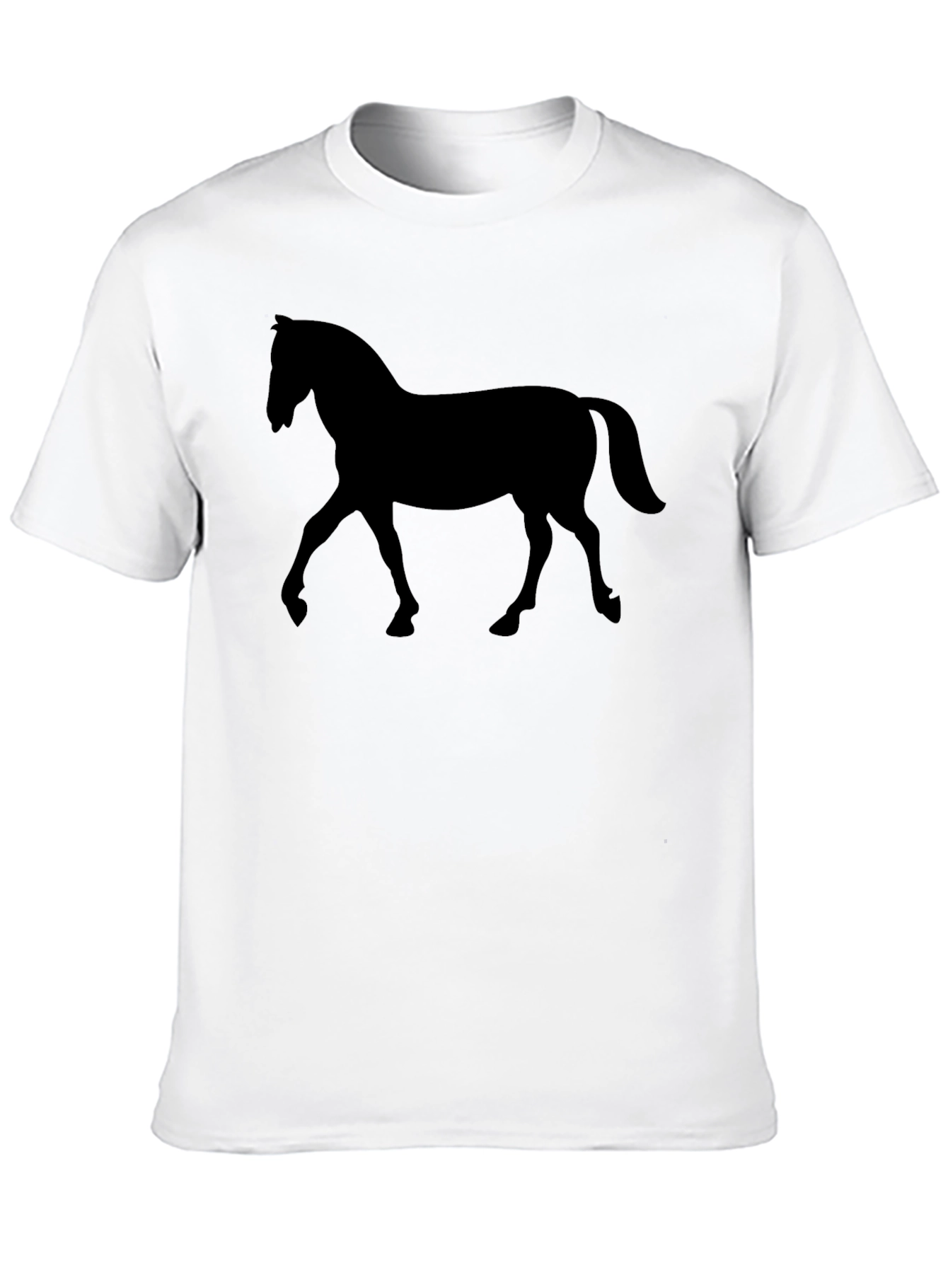 Black Horse Silhouette Graphic Tee