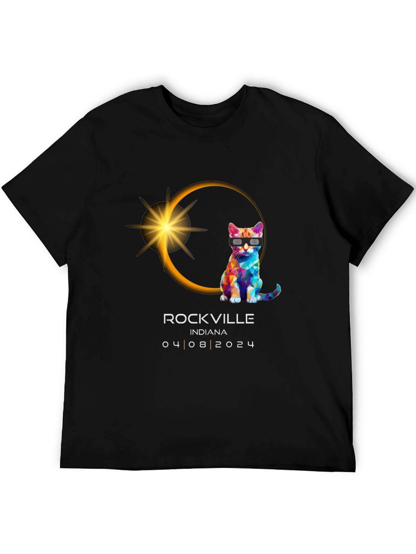 Eclipse Cat Rockville Indiana 04/08/2024 T-Shirt