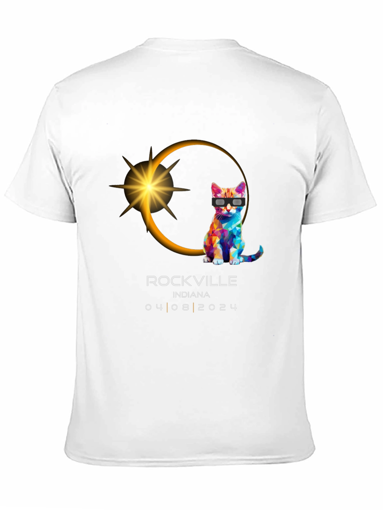 Eclipse Cat Rockville Indiana 04/08/2024 T-Shirt