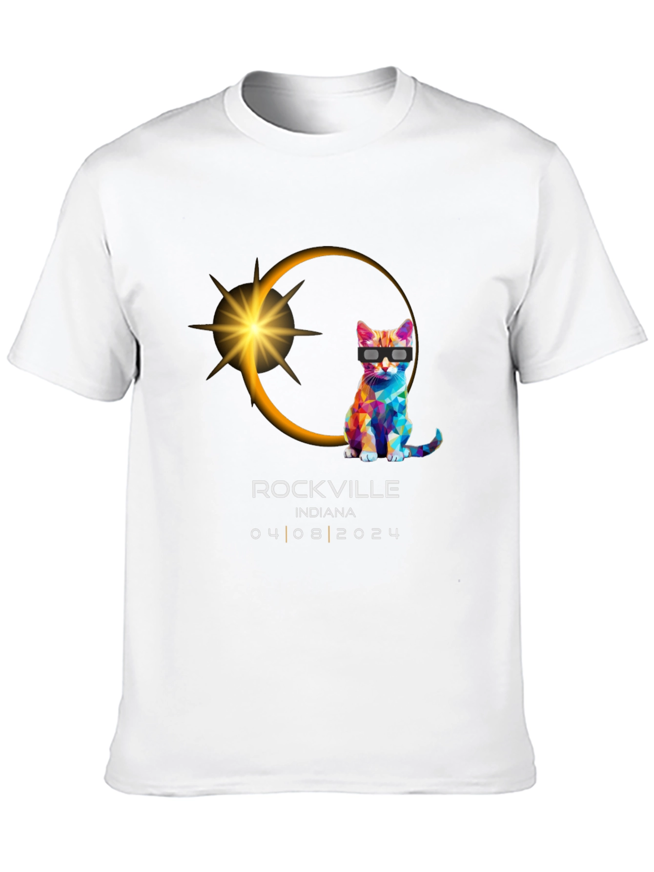 Eclipse Cat Rockville Indiana 04/08/2024 T-Shirt