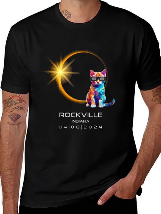 Eclipse Cat Rockville Indiana 04/08/2024 T-Shirt