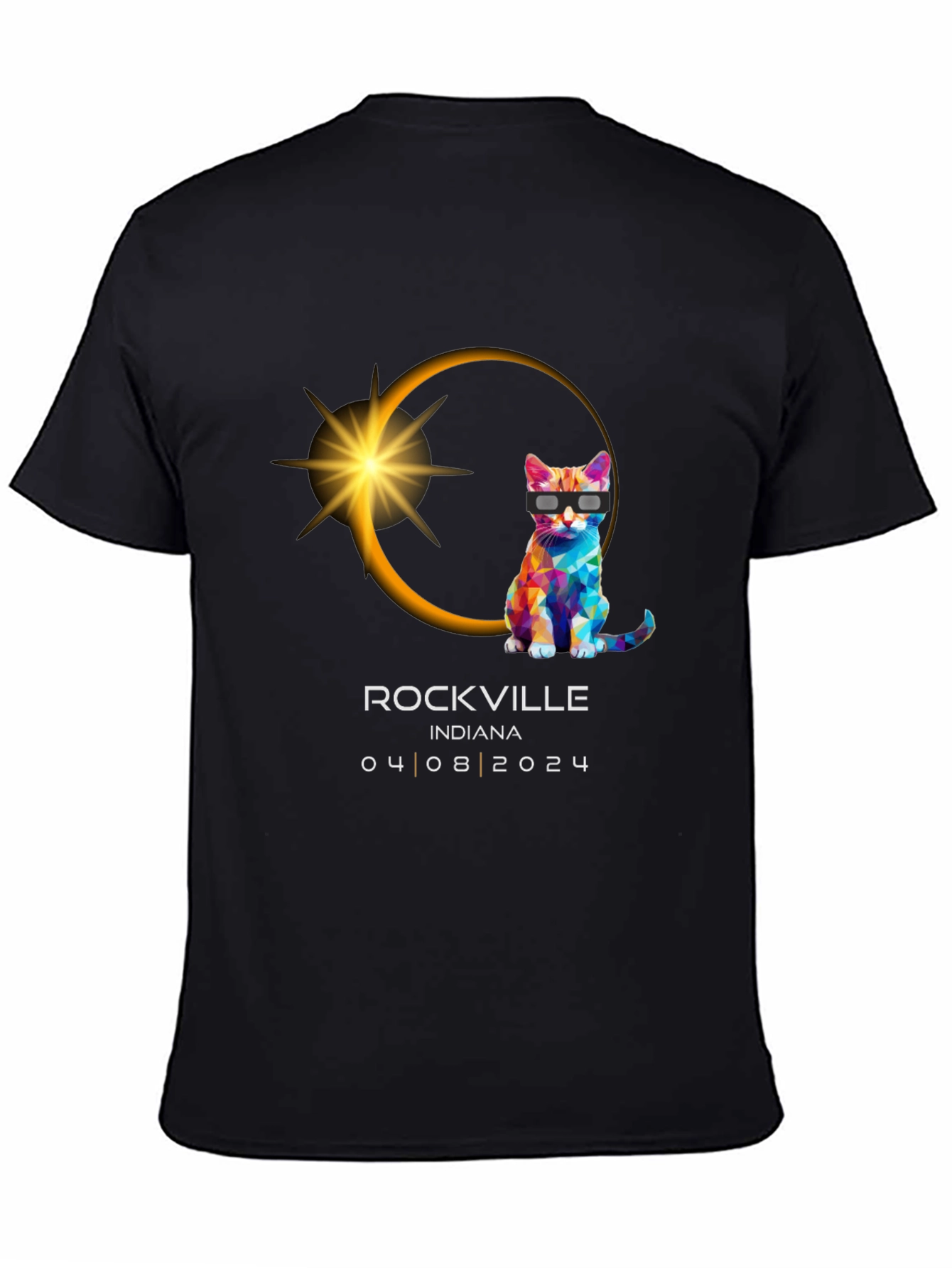 Eclipse Cat Rockville Indiana 04/08/2024 T-Shirt