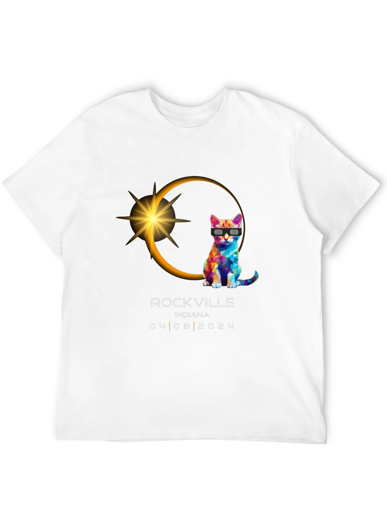 Eclipse Cat Rockville Indiana 04/08/2024 T-Shirt