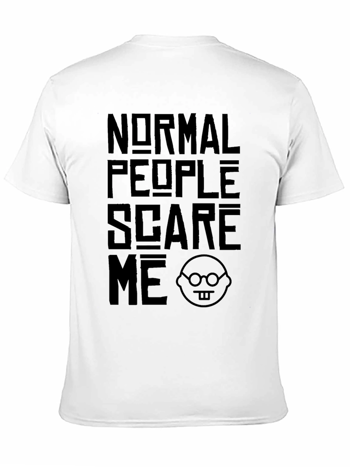 Normal People Scare Me Graphic T-Shirt - Black