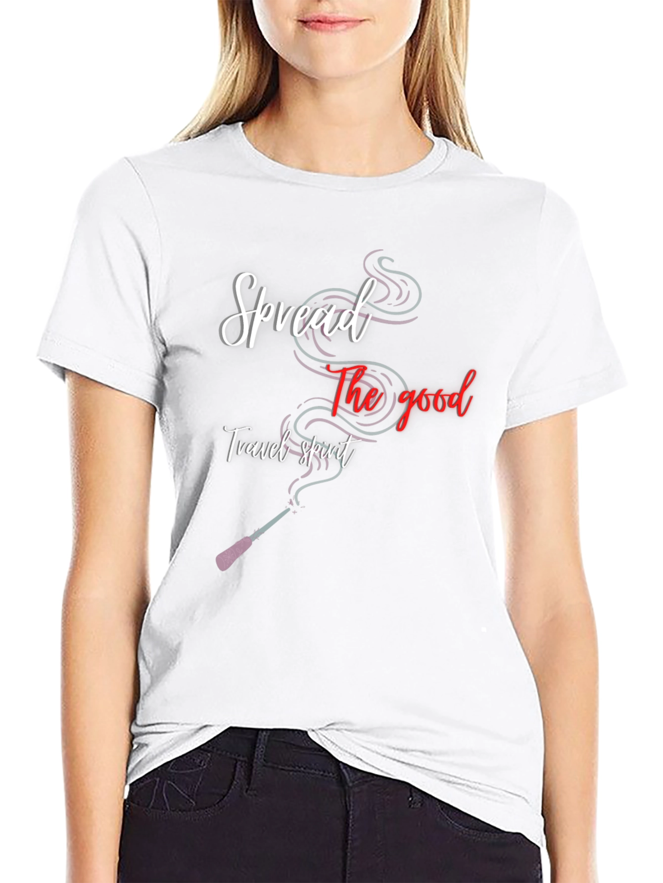 Spread the Good Travel Spirit Black T-Shirt