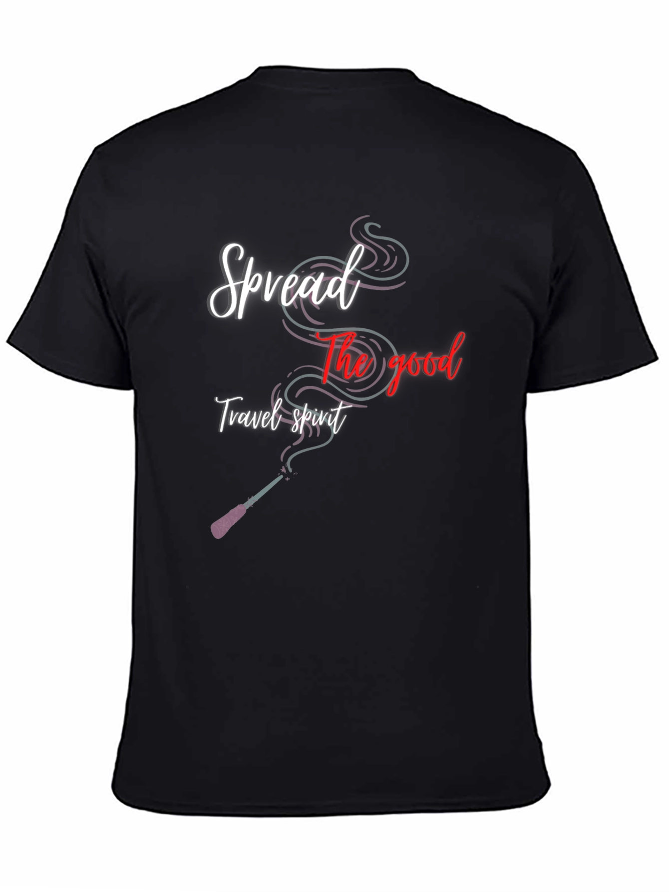 Spread the Good Travel Spirit Black T-Shirt
