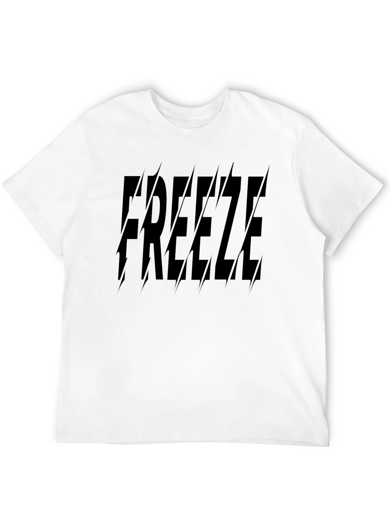 Freeze Graphic Print T-Shirt - Stylish Black Tee