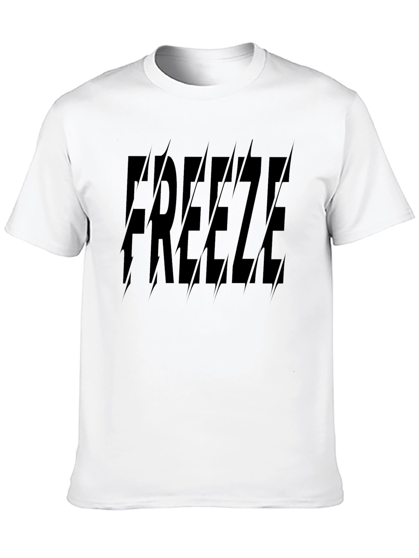 Freeze Graphic Print T-Shirt - Stylish Black Tee