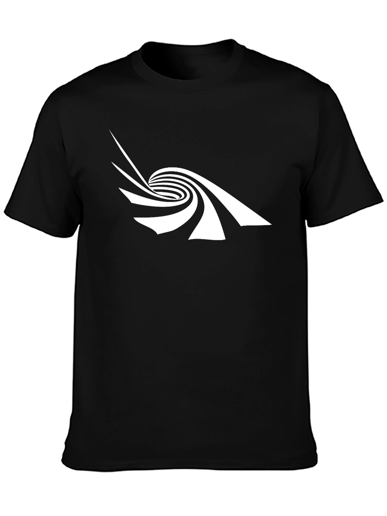 Optical Illusion Tee - Black Graphic T-Shirt