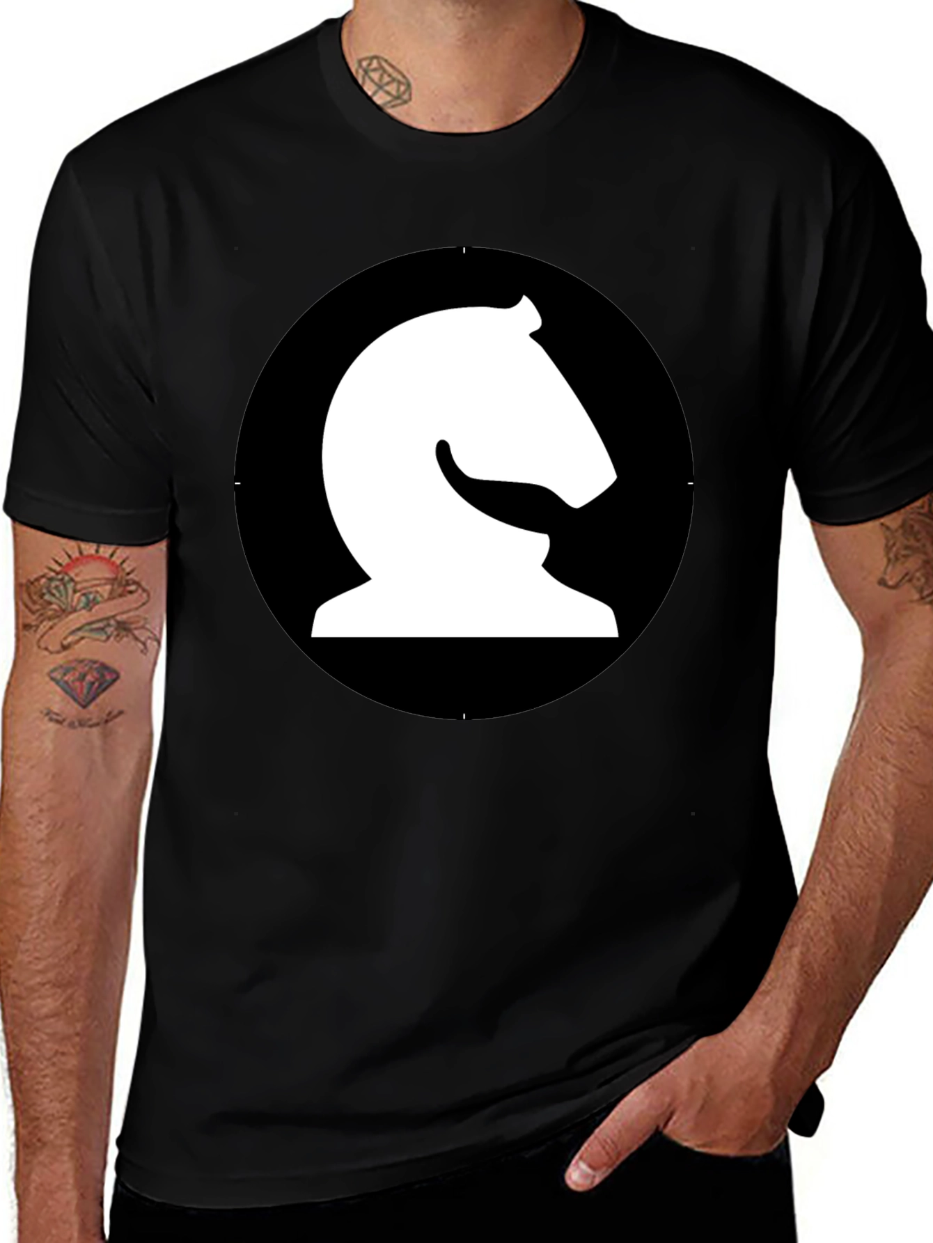 Chess Knight Graphic Tee - Stylish & Comfortable
