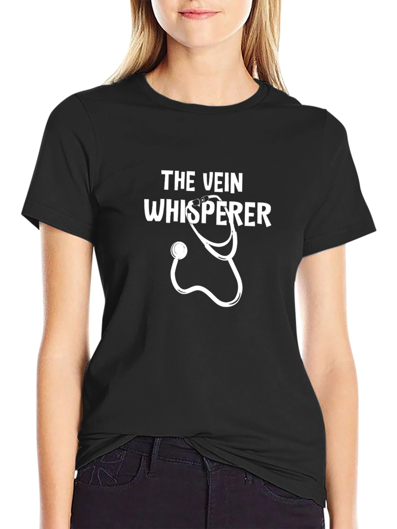 The Vein Whisperer Stethoscope Graphic Tee