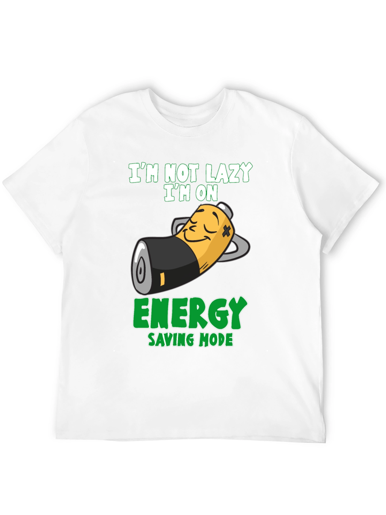 Lazy Mode T-Shirt - Energy Saving Mode Graphic Tee