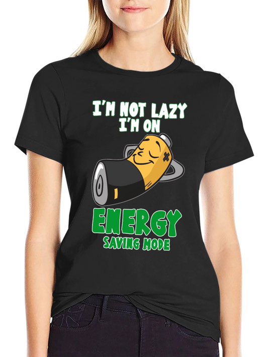 Lazy Mode T-Shirt - Energy Saving Mode Graphic Tee