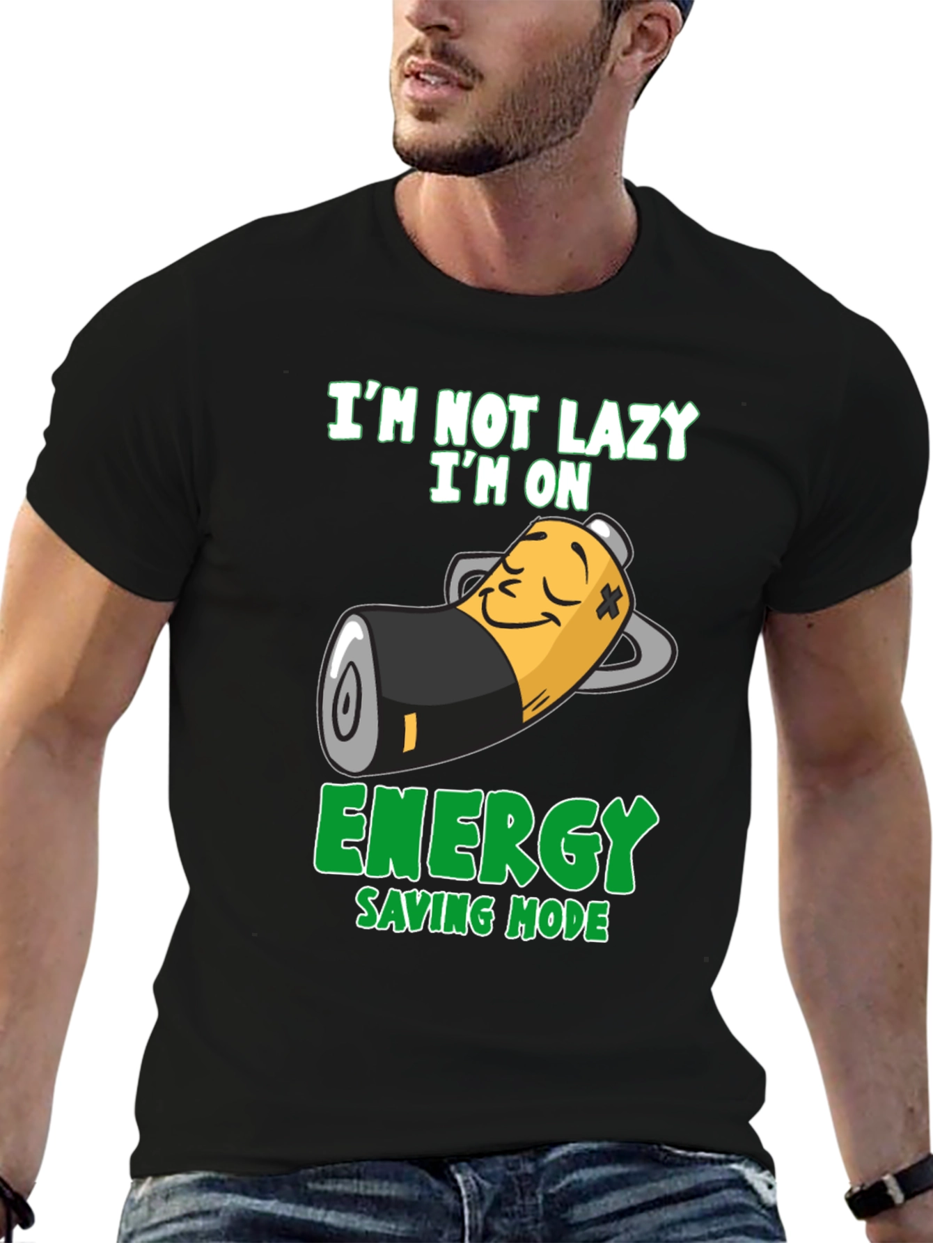 Lazy Mode T-Shirt - Energy Saving Mode Graphic Tee