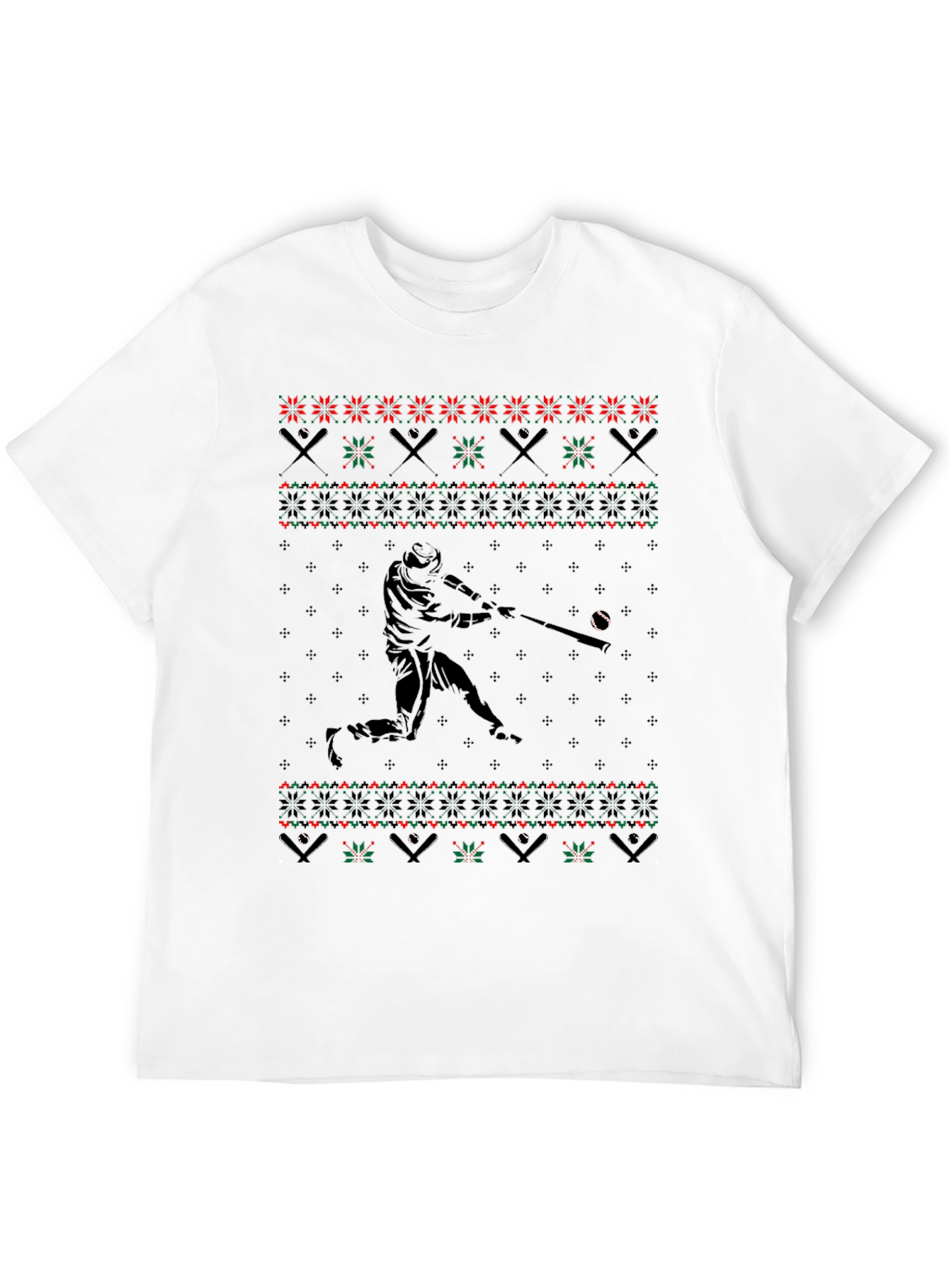 Baseball Ugly Christmas Sweater T-Shirt