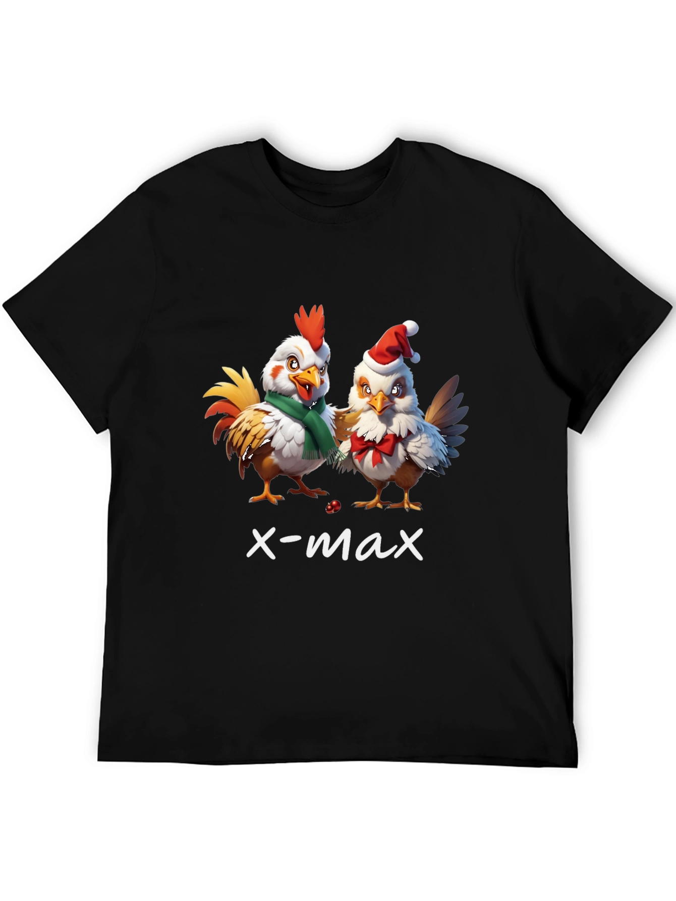 Funny Christmas Chicken T-Shirt - X-Max