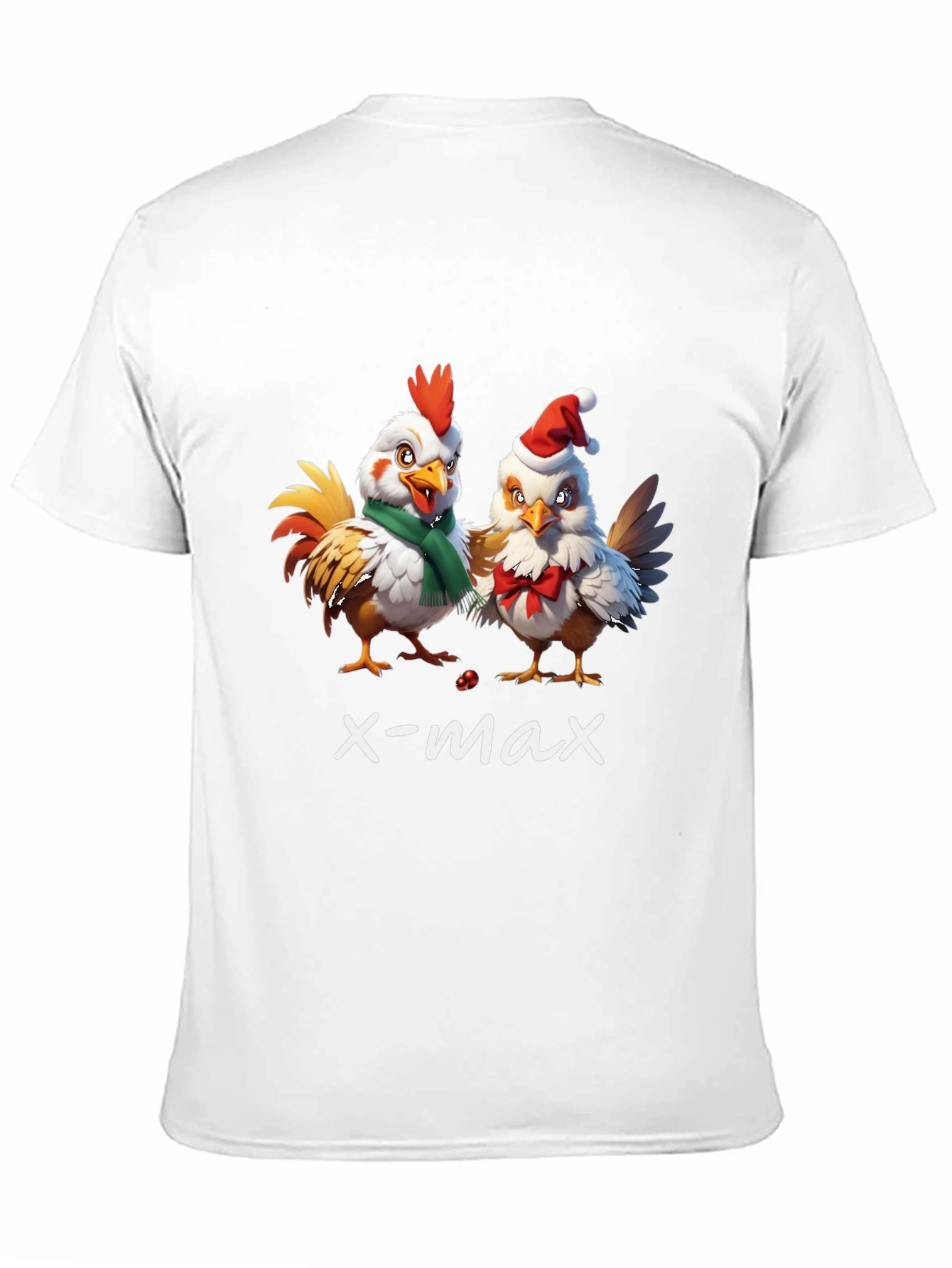 Funny Christmas Chicken T-Shirt - X-Max
