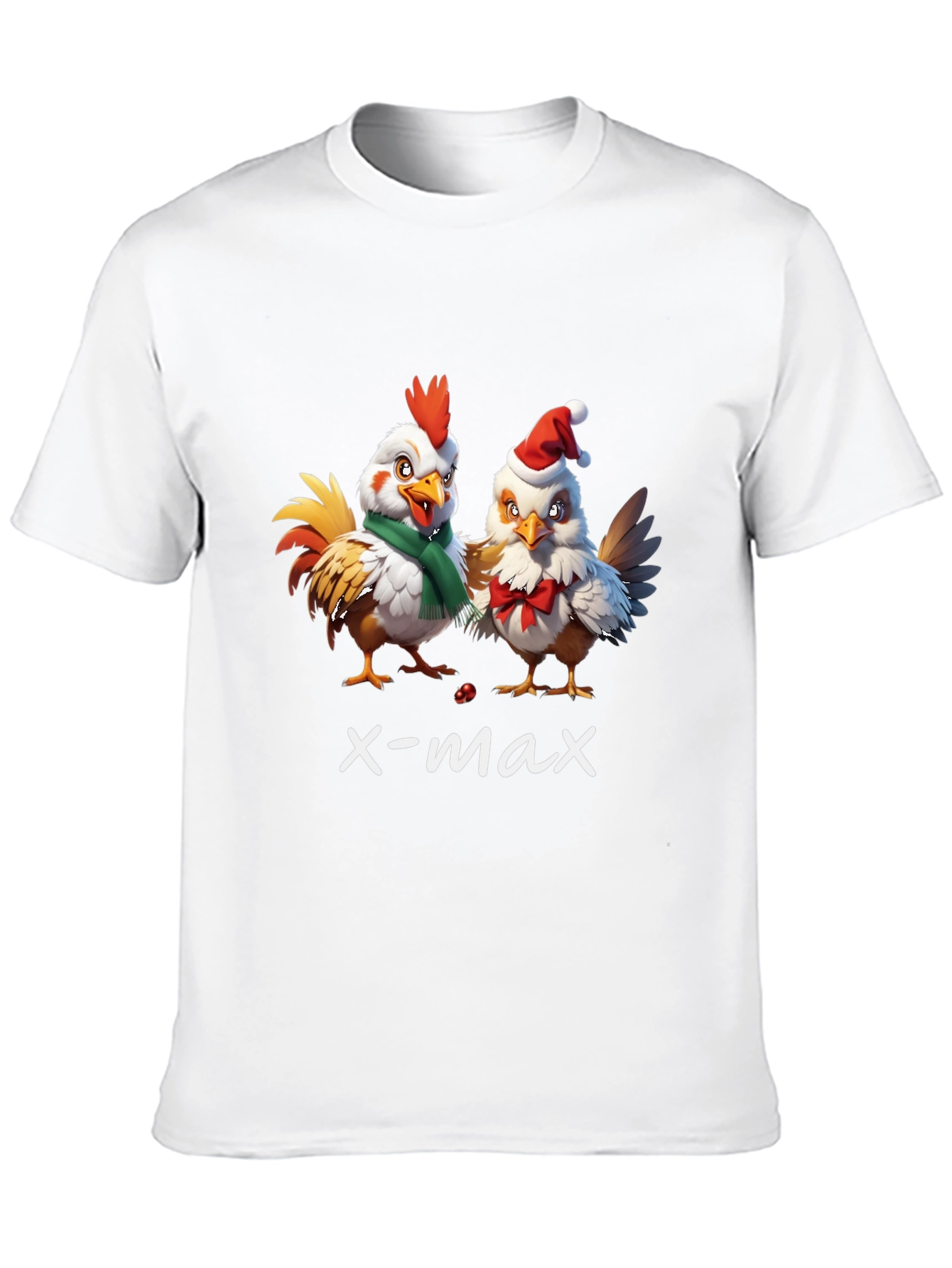 Funny Christmas Chicken T-Shirt - X-Max