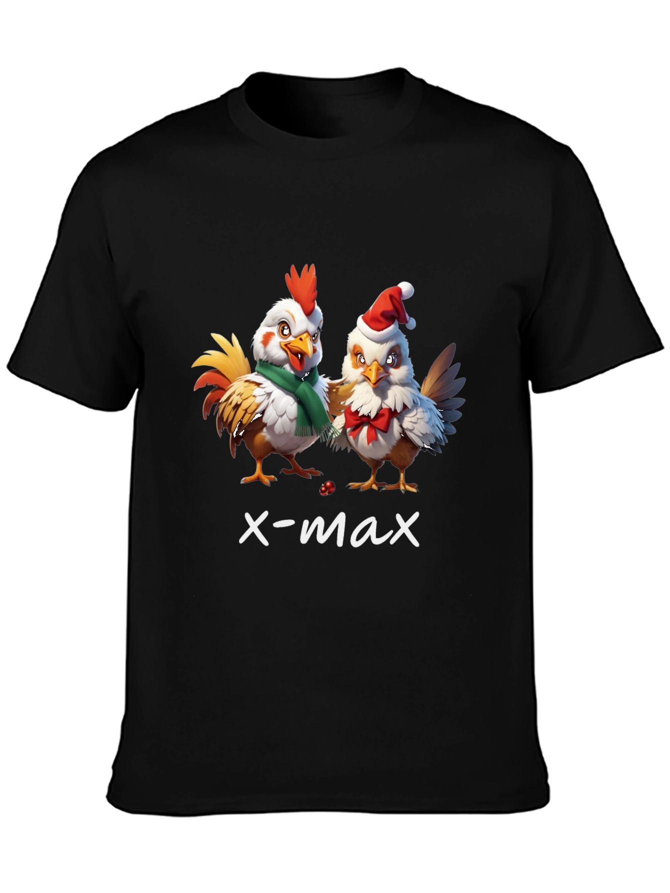 Funny Christmas Chicken T-Shirt - X-Max