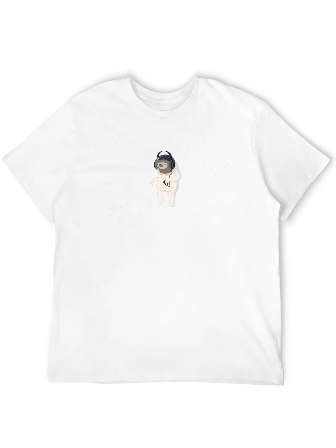 Astronaut Sloth Graphic Tee - Unisex Black T-Shirt