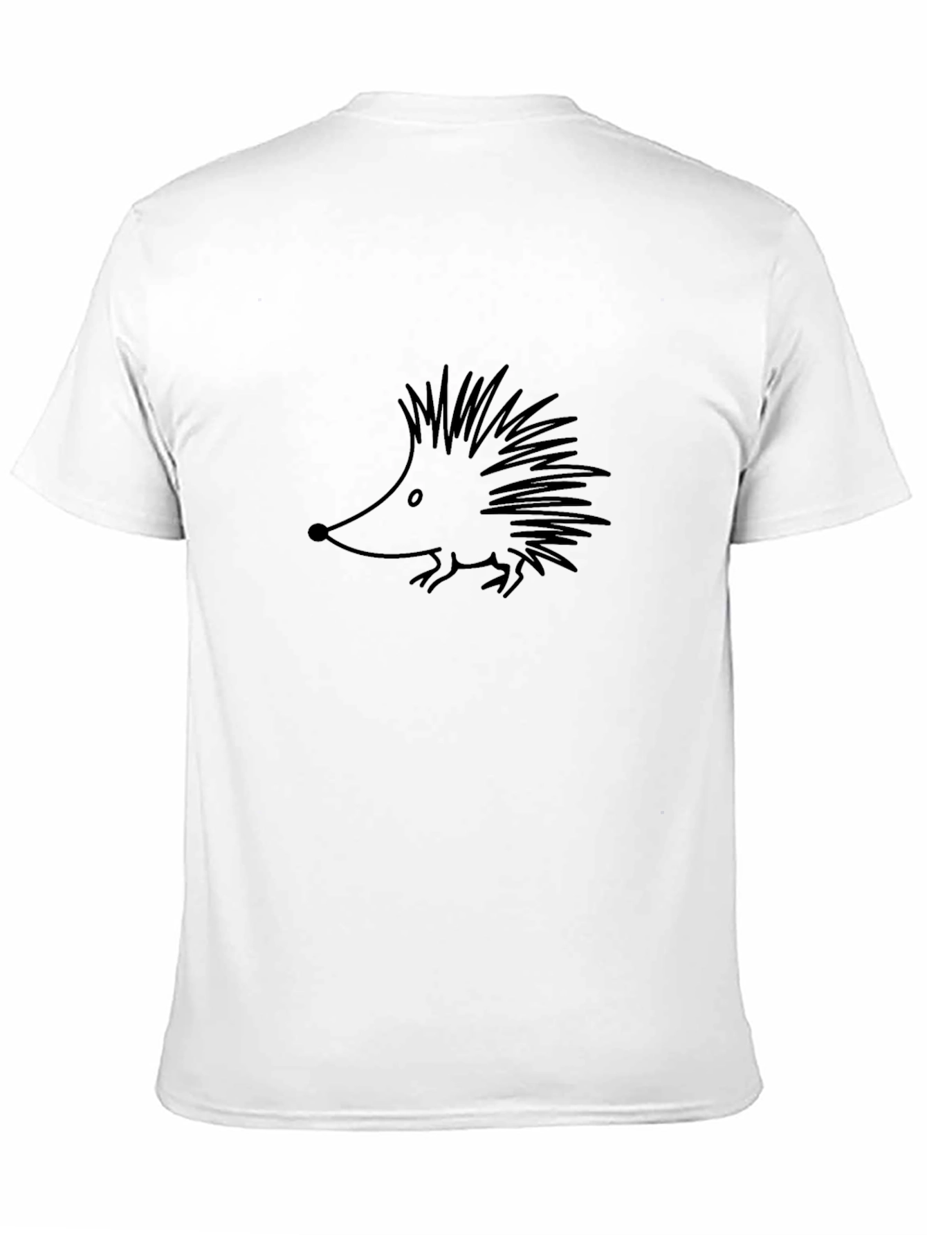 Hedgehog Graphic Black T-Shirt