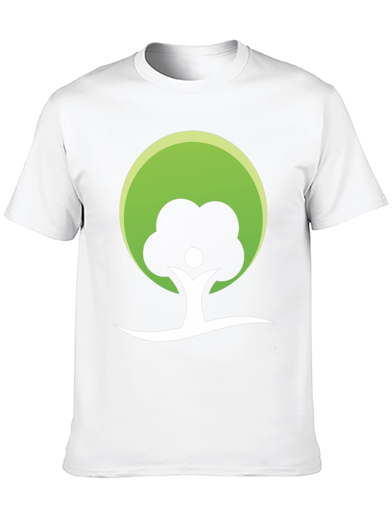 Eco-Friendly Tree Graphic T-Shirt - Black