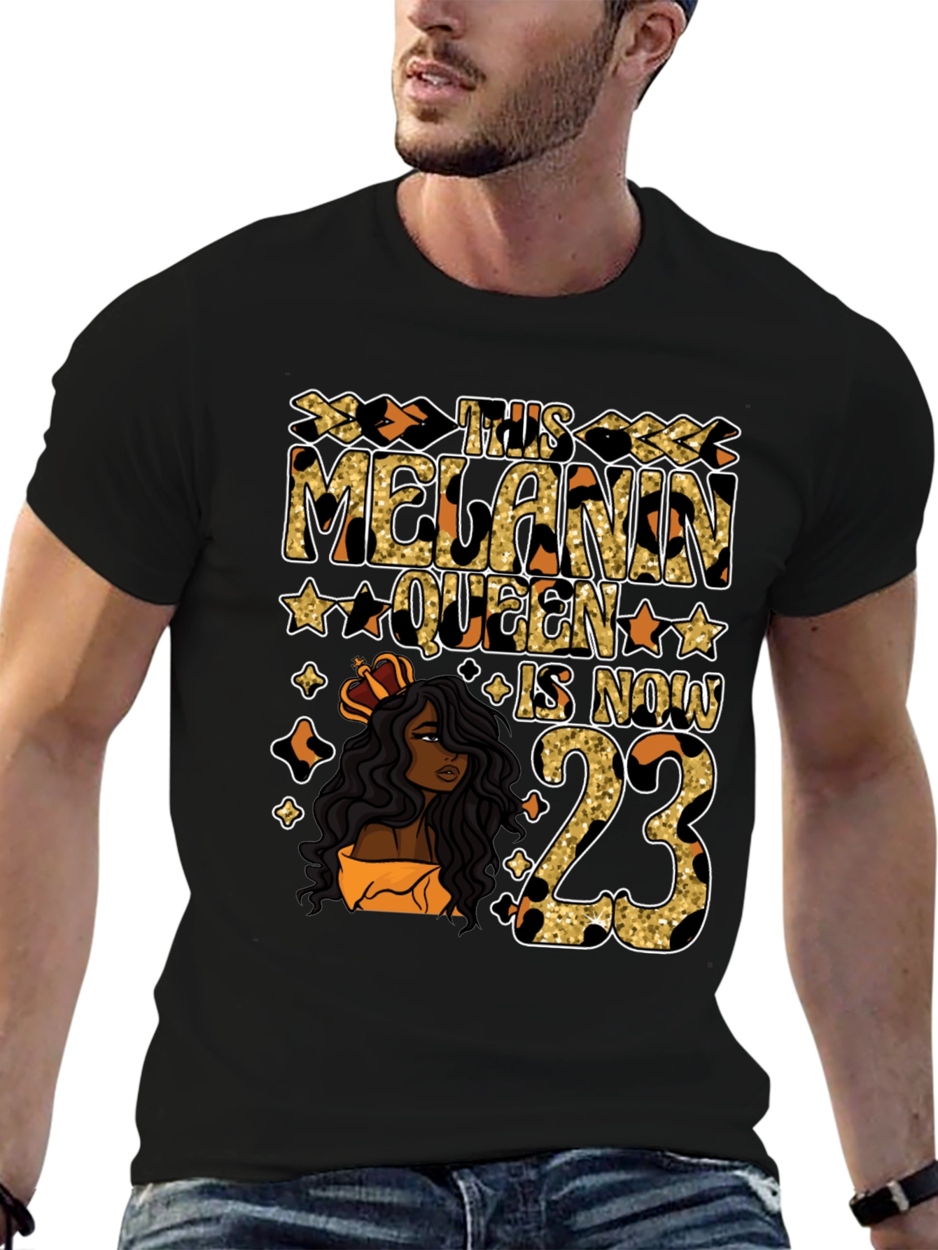 Melanin Queen 23rd Birthday T-Shirt